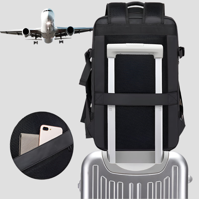 Foldable Waterproof Business Travel Backpack – Men’s Large Capacity Laptop Bag