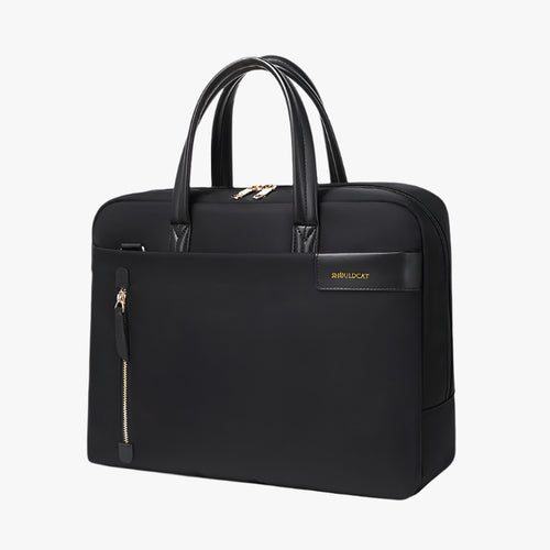 Women’s Retro Business Briefcase – Waterproof Nylon Laptop Bag (14"/15")