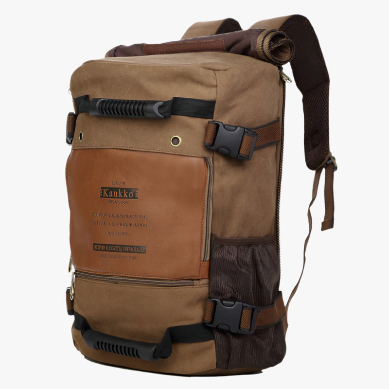 Men's Canvas Laptop Backpack – Large Capacity Travel & School Bag