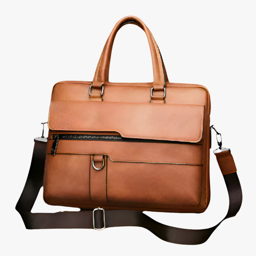 Premium Leather Shoulder Bag for Men – Compact Soft PU Design