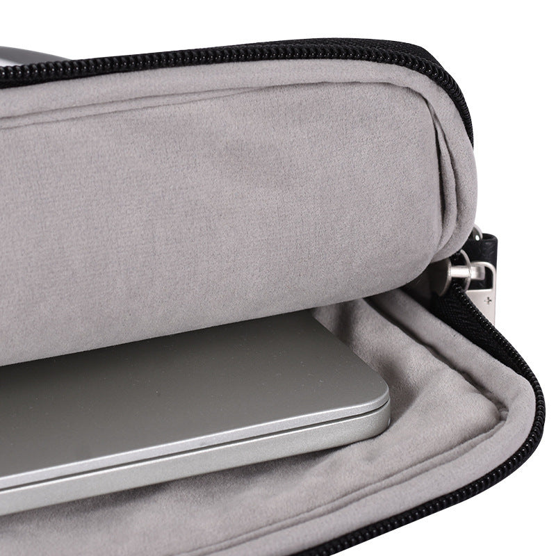 Slim Waterproof Laptop Sleeve – Unisex PU Leather Briefcase
