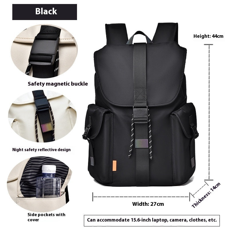 Casual Canvas Backpack – Minimalist Large Capacity for Travel & Everyday Use