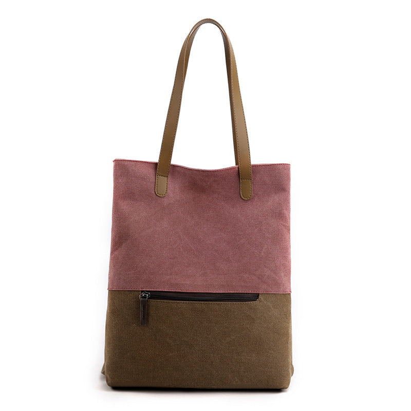 Canvas Tote Backpack – Dual-Use Travel Bag for Women