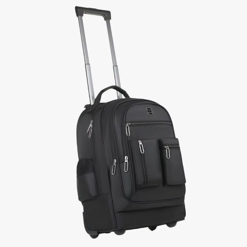 Ultra-Light Trolley Backpack – Waterproof Oxford Travel Bag with Wheels