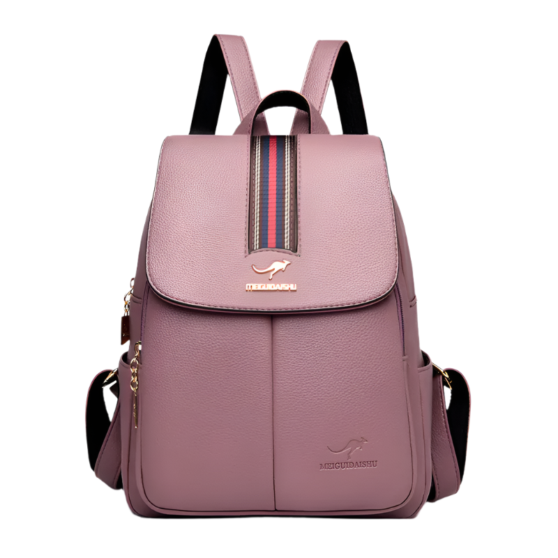 Soft PU Leather Backpack – Women's Fashionable Large Capacity Bag