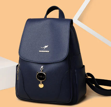 Classic Chic Women's Leather Backpack