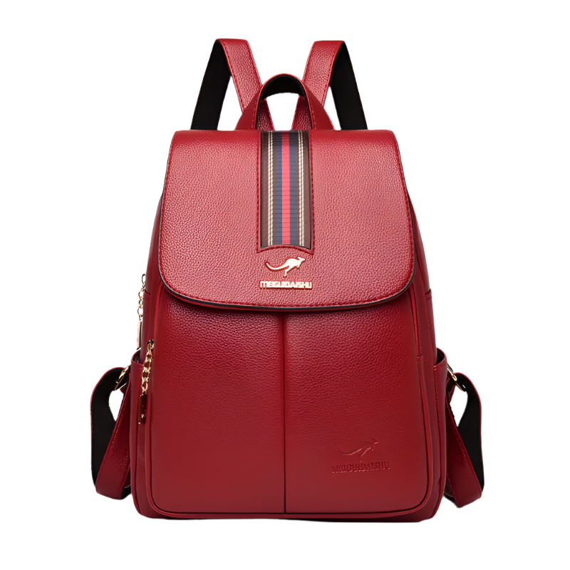Soft PU Leather Backpack – Women's Fashionable Large Capacity Bag