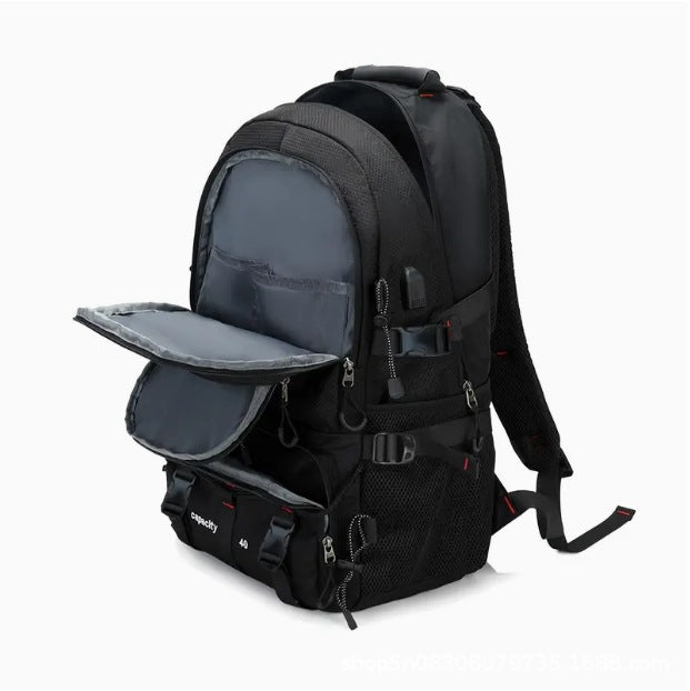 Men’s Large Capacity Mountaineering Backpack – Ultralight Outdoor Travel Pack (36–55L)