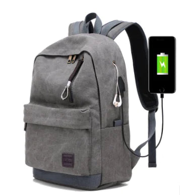 Canvas Travel Backpack – Unisex Student Rucksack for School & Casual Travel