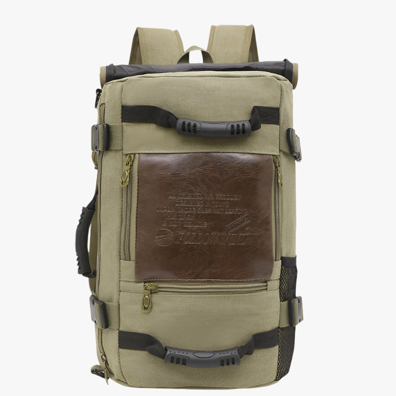 Men's Canvas Laptop Backpack – Large Capacity Travel & School Bag