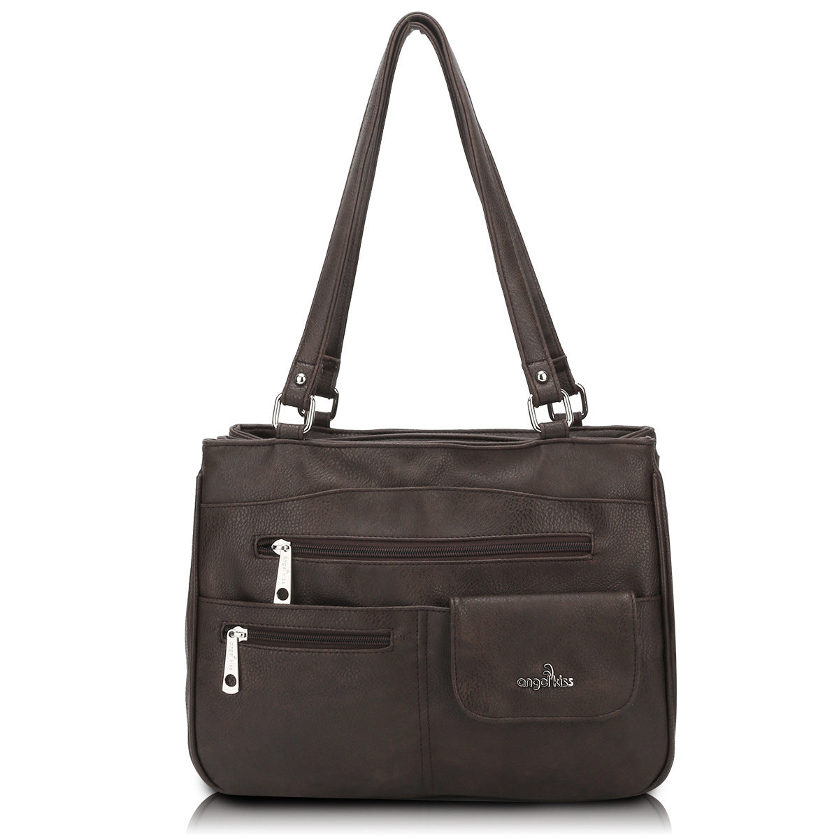 Vintage PU Tote Shoulder Bag – Large Capacity Crossbody Handbag for Women