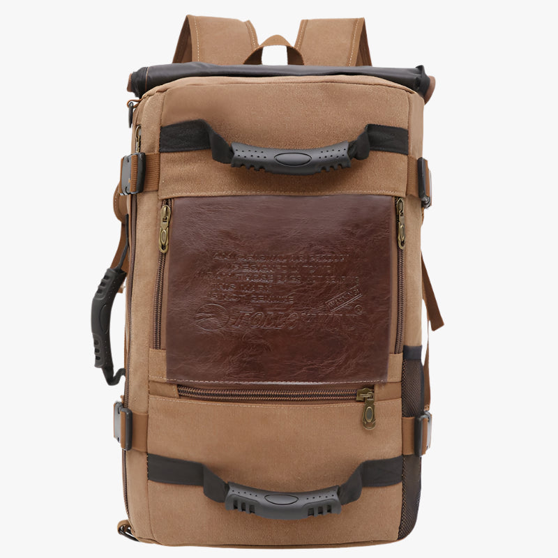 Men's Canvas Laptop Backpack – Large Capacity Travel & School Bag