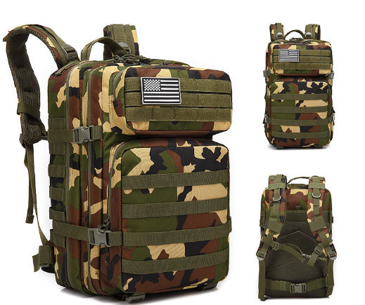 50L Tactical Outdoor Mountaineering Backpack – Waterproof Army-Style Rucksack