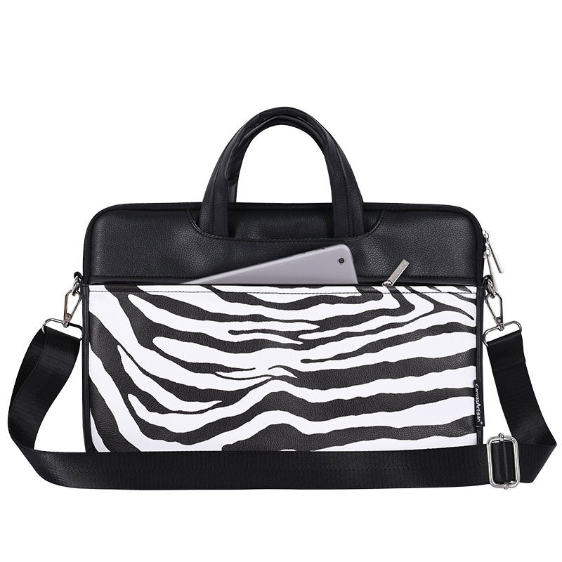 Slim Waterproof Laptop Sleeve – Unisex PU Leather Briefcase