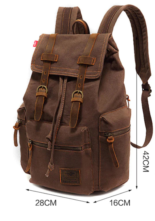 Heritage Canvas Trek Rucksack – Vintage Style with Modern Functionality