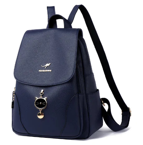 Classic Chic Women's Leather Backpack