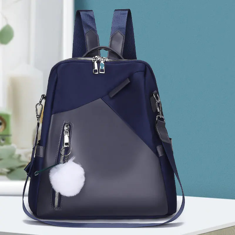 Women’s Oxford Cloth Fashion Backpack – Wear-Resistant & Anti-Theft